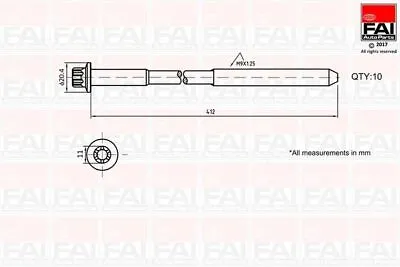 Head Bolt Kit FOR LOTUS 2 ELEVEN 1.8 07->11 2ZZ-GE Petrol Convertible FAI • $88.69